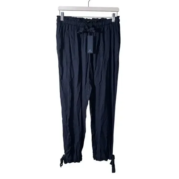 NEW Lulus Sebastian Black Pants Size Large - Picture 5 of 13